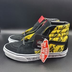Vans Sk8-Hi House of Terror The Shining 2021 Men's Shoes Size 9 Black Yellow New